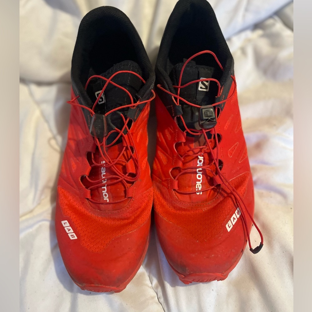 Salomon S-Lab Ultra Sense4 Men's Red Trail Running Shoes Trainers Sneakers